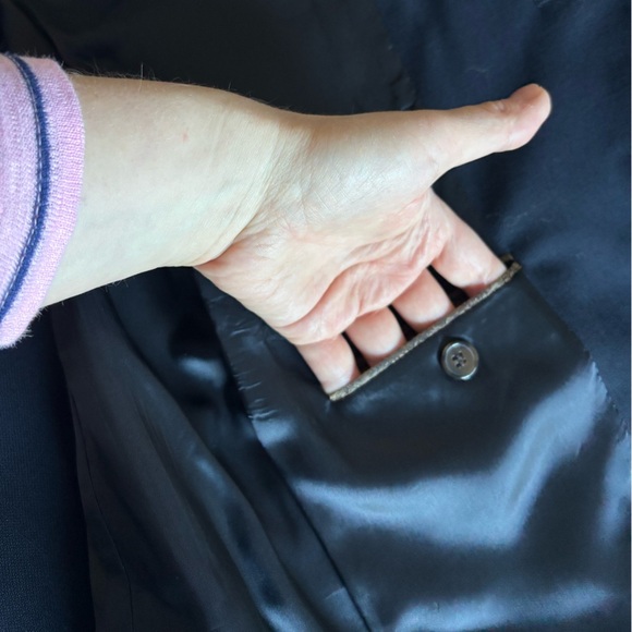 Joseph Abboud Mens Wool Blazer Suit Double Vent Lined Navy Size 40R Wool - Picture 11 of 15